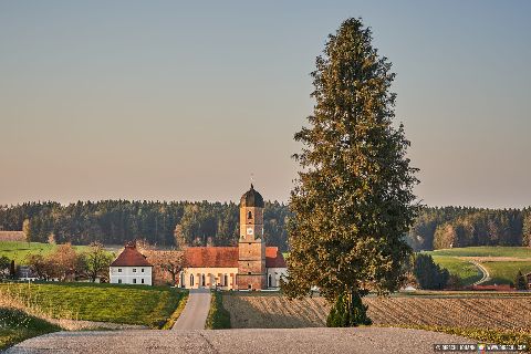 Gemeinde Wurmannsquick Landkreis Rottal-Inn Martinskirchen Kirche Landschaft (Dirschl Johann) Deutschland PAN